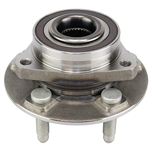 Image of TRQ Left and Right Wheel Bearing and Hub Assembly Set 2 Piece Compatible with 10-15 Chevrolet Camaro LT LS Manual Transmission 16-19 Camaro 19-20 Buick Envision 16-20 Cadillac CT6 2019 CTS