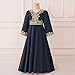 Muslim Girls Embroidered Abaya Prayer Dress Middle East Muslim Dubai Robe Vintage 2025 Ramadan Eid Kaftan for 4-8 Years