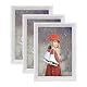 Bilderrahmen Metrekey DIN A4 Vintage Holz 3er Set 21×29,7cm