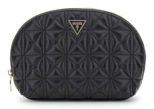 Sac d'accessoires GUESS Dome Pouch noir pour ranger maquillage