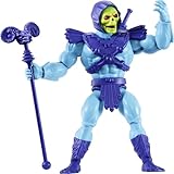 Masters of The Universe Origins Action Figure Skeletor, 5.5 Inch 1980s Motu TV Villain, Detailed Design with Harness, Havoc Staff & Sword