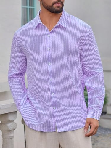 Image of Lymio Men Shirt || Striped Shirt for Man || Full Sleeve || Casual Style (Packs Also Available) (Crush-Lining-New)