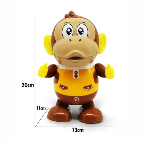Macaco Brinquedo Infantil Som Luz Movimentos Interativo