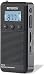 Retekess TR103 AM SW FM Pocket Radio Mini Digital Tuning Radio Support TF Card with Rechargeable Battery LCD Display with Backlight (Black)