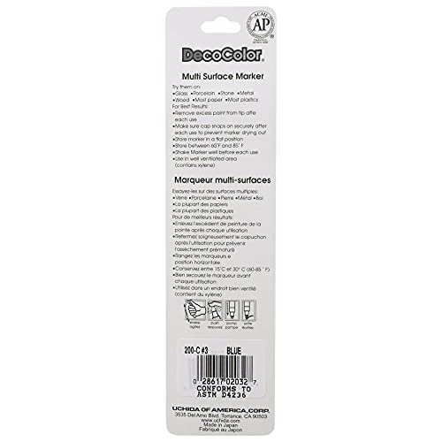 Uchida 200-C-3 Marvy Deco Color Fine Point Paint Marker, Blue #TOP1