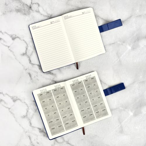 Image of Giftana Personalized Notebook Diary with Pen Gift Set for Men and Women, 2 in 1 Customized Office Diaries A5 Size Notebook, Diwali Gifts, Personalised New Year Corporate Gifts for Employees (Blue 2)