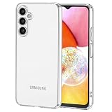 NEW'C Cover per Samsung Galaxy A14, Custodia Gel Trasparente Morbida Silicone Sottile TPU [Ultra Leggera e Chiaro]