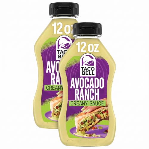 Taco Bell Creamy Avocado Ranch Sauce, 12 ounce (Pack of 2)
