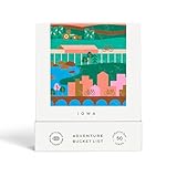 Iowa Bucket List Scratch Off Cards - 50 Outdoor Adventures, Road Trips & Attractions - Travel Gift for Couples, Families & Solo Explorers - Discover Iowa's Best Places to Visit