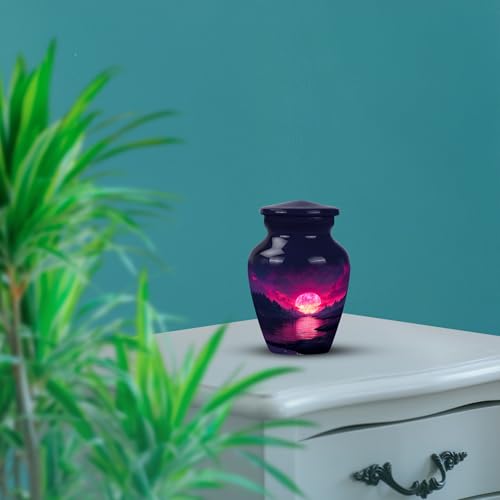 Image of Beach Urn - Memorial Keepsakes for Human - 3 Inch - Pack of 2 - Urns for Ashes for Men & Women - Funeral Urn for Ashes - Decorative Urns for Human Ash