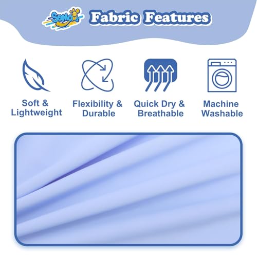 Image of Girls Rash Guard Short Sleeve, Ethereal Blue UPF 50+ Sun Protection Rashguard Slim Fit Swim Shirt Fishing Surf Quick Dry Cool Beach Clothes for Toddler Youth Kids Size 5-6 Years