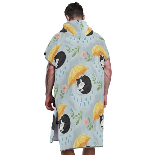 Poncho surf grande taille pour se changer facilement dehors