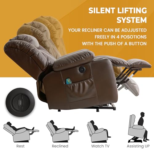 Image of PARKOL Stand Assist Power Lift Recliner Chair for Limited Mobility Elderly
