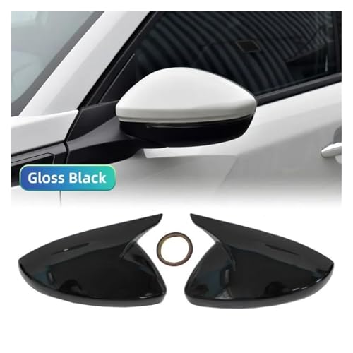 Coques de rétroviseurs Peugeot 2008 2020-2023 boîtier noir brillant