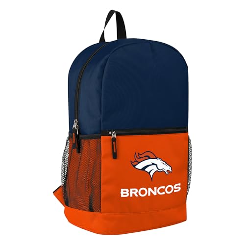 FOCO Denver Broncos NFL Logo Travel Backpack