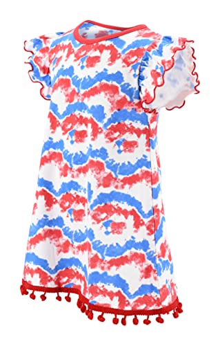 Unique Baby Tie Dye Girls 4th of July Outfits for Girls Patriotic Dresses2
