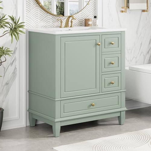 Christopher Knight Home 30" Bathroom Vanity Green