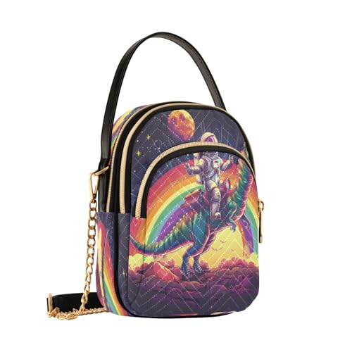 Sac à bandoulière motif astronaute et dinosaure pour fille et femme Mnsruu B319