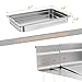 IHEX 6 Pack Stainless Steel Steam Table Pan, 2.5'' Deep Hotel Pans with Handle (21