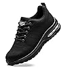 Rona Shoes Safety Shoes Safety Trainers Steel Toe Cap Trainers Work Shoes Lightweight Comfortable Non Slip for Men Women Ladies Delta Black UK8.5 / EU42.5 #1