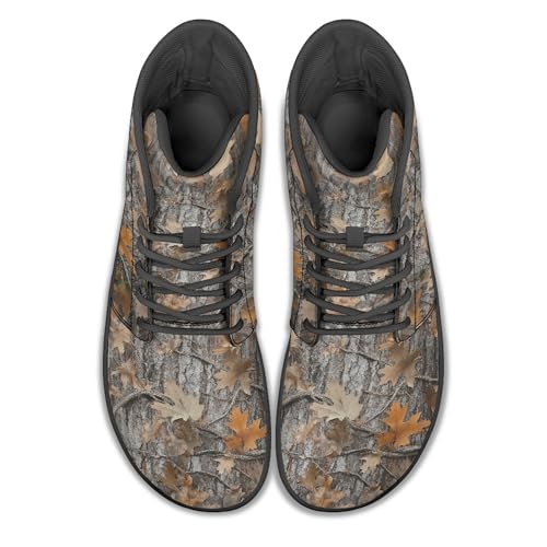 Image of Fashion Print Womens Mens High Top Barefoot Sneakers Flat Shoes