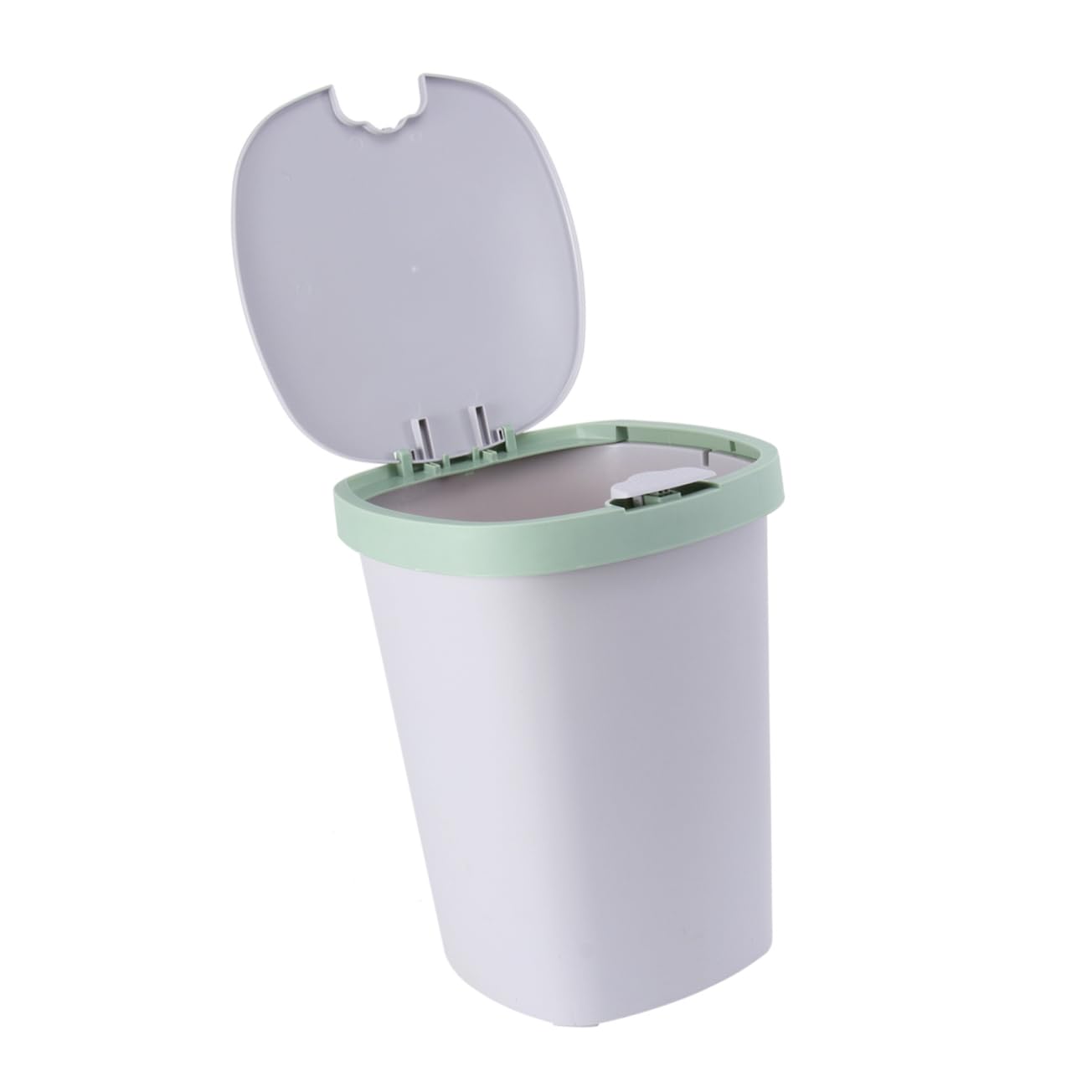 Light -Button Trash Can with Lid Large Capacity Plastic Garbage Bin for Living Room Kitchen Office Odor Convenient Design for Easy Disposal