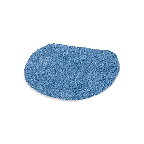 Kleine Wolke Elongated Lid Rug Cover with a Draw String Fit lids 17 to 18.5 in Long - Toilet Seat Covers - (W) 18.5in X (L) 19.7in (Azure Blue) Cover