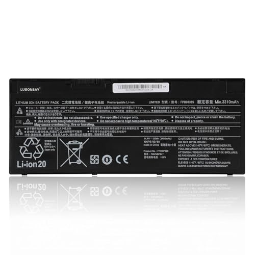 LUSONBAY FPB0338S Laptop Battery Replacement for FUJITSU LIFEBOOK E548 E549 E558 E559 T937 T938 T939 U7477 CP743229 U748 U757 CP743228 U758 14.4V 50WH/3490mAh