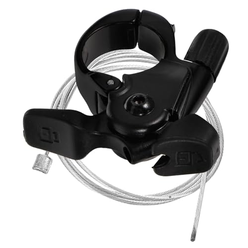 WOONEKY 1 Set Metal Lockout Lever Aluminum Alloy Lockout Lever Black Aluminum Alloy Remote Lockout Lever for Fork Lockout Lever