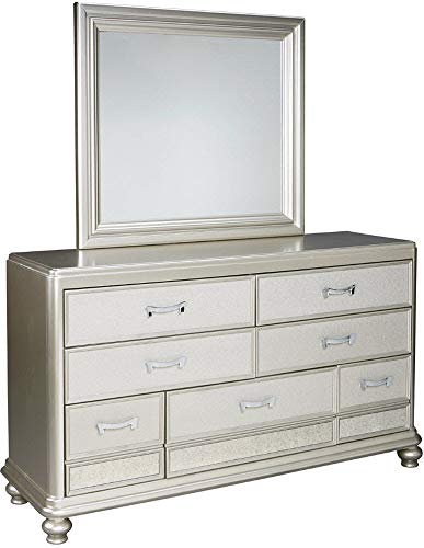 Signature Design By Ashley Coralayne Glam Bedroom Mirror, Silver #TOP3