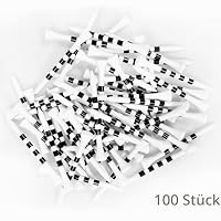 Zivisk Golf Tees Holz - 100 Stück 70mm Bambus Tees (Weiß) – Ansicht 7