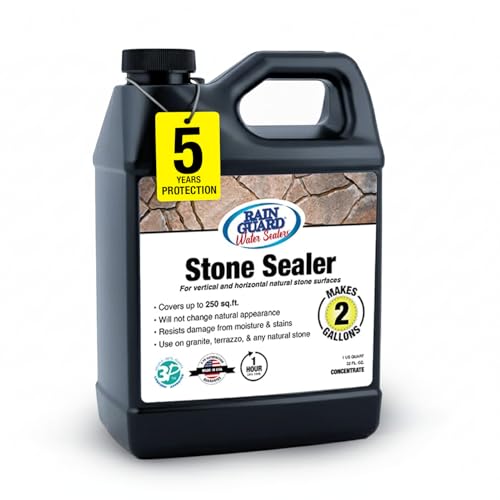 Rainguard Water Sealers Stone Sealer, Penetrating Protection Against Moisture Damage
