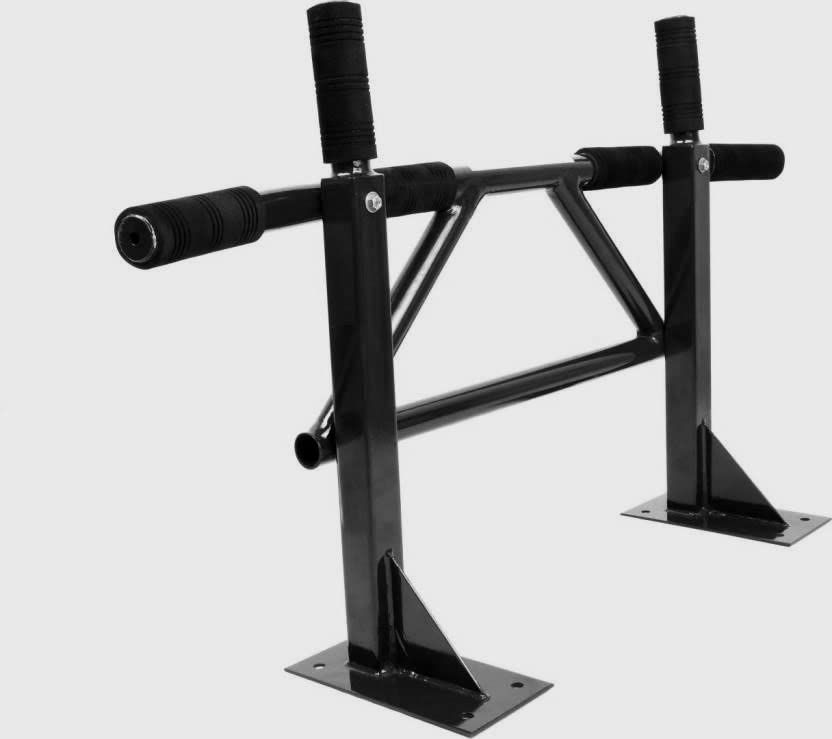 KS Creations Wall Mounted V shape Chin up/ Pull up bar in Black