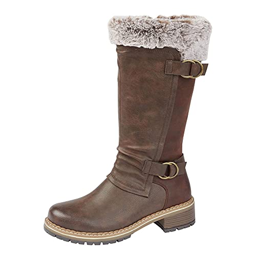 Cipriata L919, FLORICA, - Botas de media pantorrilla con cierre interior, Brown, 42 EU Cover