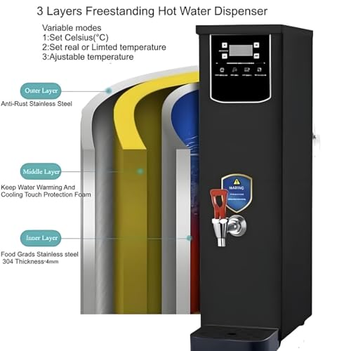 Urna de agua caliente de 20 L ajustable para eliminar esperas en bufés 7