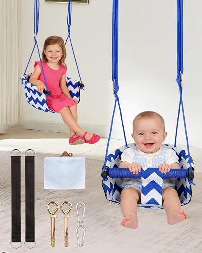 La mejor comparación de Columpios . 42 PLMUYY Ajustable Columpio para niños, Doble protección de Seguridad, Incluye Bolsa de Almacenamiento, 2 Pernos de Expansión, Soporta hasta 100 kg, para niños a Partir de 6...