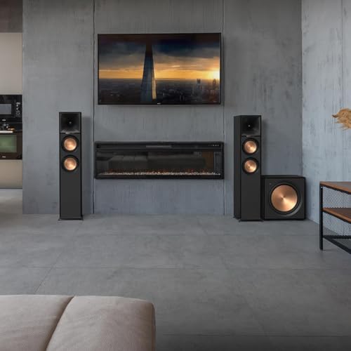 Klipsch Subwoofer sem fio Reference R-121SW de 30,48 cm com woofers de polímero cristalino termoform