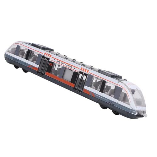 Marhynchus Tren de Juguete Lotomotor de Alta Velocidad Vinculado, Modelo de Coche de Aleación Fundida a Presión, Modelo de Simulación de Coche Educativo para Niños con Secciones (White)