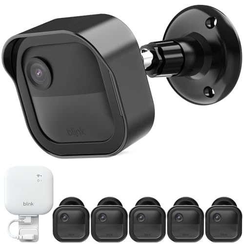 Camera Mount for Blink Outdoor 4 (4th Gen) and Blink Outdoor (3rd Gen), 5 Pack Weatherproof Protective Housing and 360 Degree Adjustable Mount with Sync Module Mount