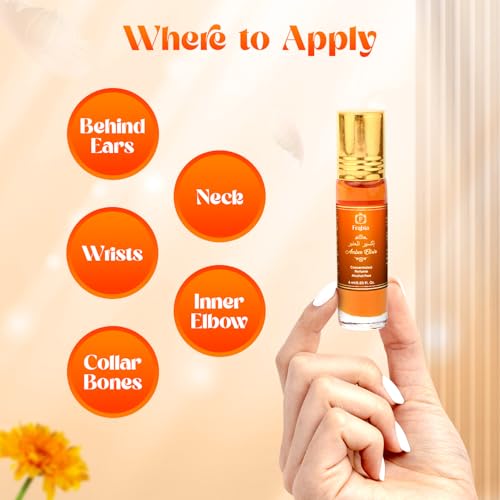Image of Amber Musk Perfume Oil for Men & Women | Long Lasting Alcohol-Free Attar | Warm Woody Musky Fragrance | Roll-On Concentrated Perfume Oil, 6 ml / 0.2 fl Oz