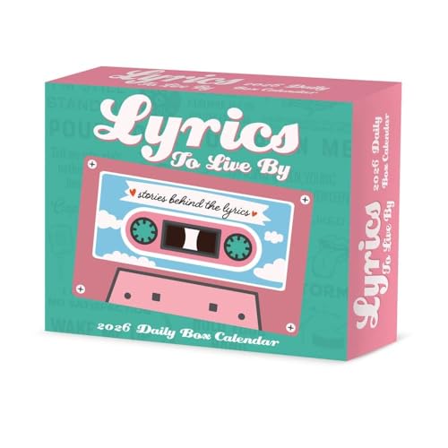 Willow Creek プレスボックスカレンダー、2026年までに生きる歌詞 5.4インチ x 6.25インチ ボックスカレンダー