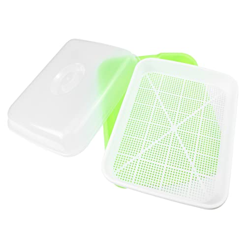 Mipcase Germogli di Fagioli Piastra di Germinazione di Coltivazione Barattolo Kit di Germinazione Kit di Germogli di Piantine Kit di Germinazione di Gatta Giardino