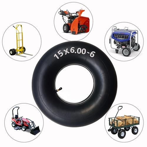 Cámara de aire 15x6.00-6 para reparar pinchazos de carretilla y tractor cortacésped 3
