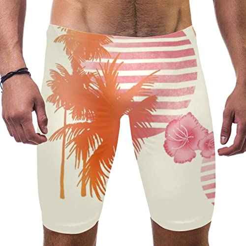 Maillot de bain homme motif cocotiers idéal pour les vacances aux Tropiques