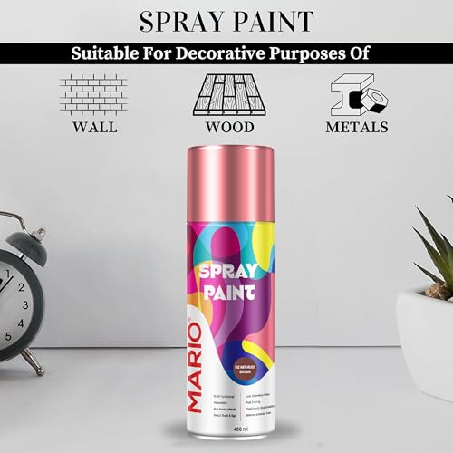 Image of Mario Spray Paint - 69 Pink (400ml) | Pink Spray Paint for Crafts, Furniture, Metal & Decorative DIY Use