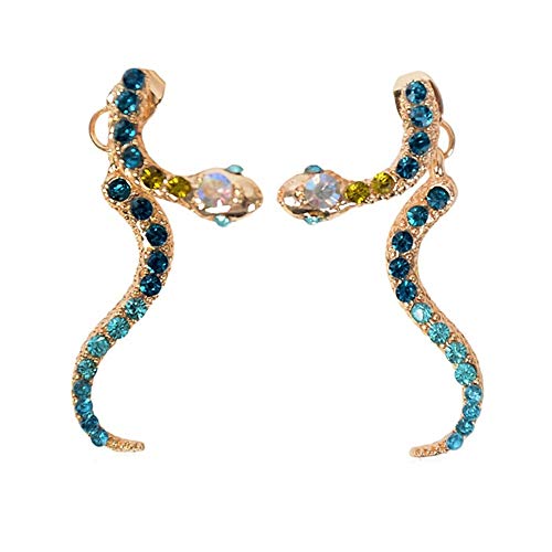 Personalized Egypt Cobra Snake Earrings Vintage Gold Silver Long Snake Animal Earrings Women Teens Halloween Jewelry