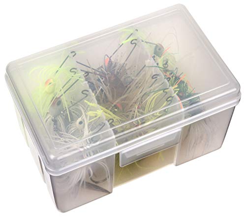 Flambeau Tackle Spinnerbait Utility Box (Clear, 6.5x4.625x4.125-Inch), Transparent, 6 7/16 x 4 5/8 x 4 1/8 inch - Image 3