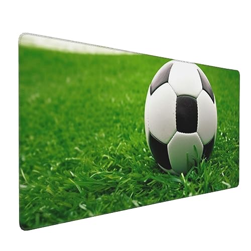 Grand tapis de souris de jeu XXL motif herbe verte 90x40 cm avec bords cousus durables