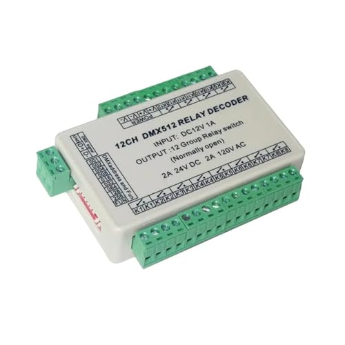 Relais LED 12CH DMX512 pour une commutation de sortie précise et sécurisée