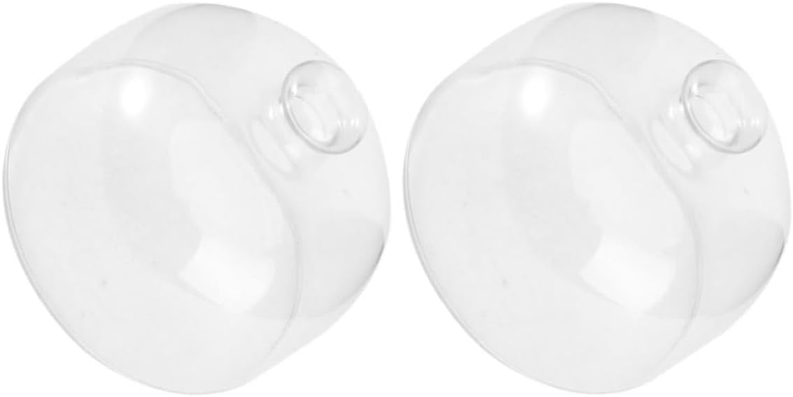 2pcs Glass Cake Cover Dome for Food and Cakes, round Shape with Moisture Protection and Easy to Clean, for Preserving Food and Everyday Use